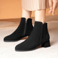 Zipper Chunky Heel Female Boots