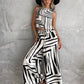 Women's Loose Vest Wide-leg Straight Pants Suit