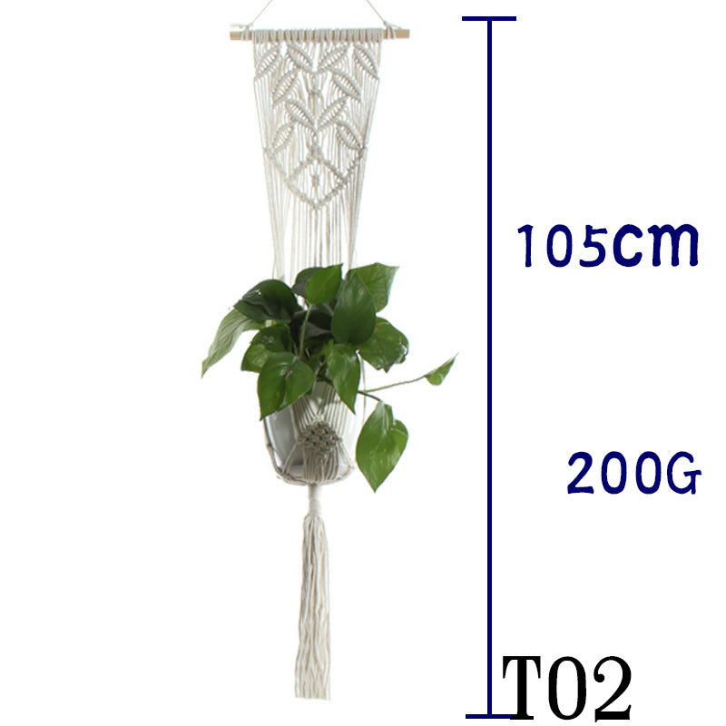BohoNest – Macramé Cotton Plant Hanger