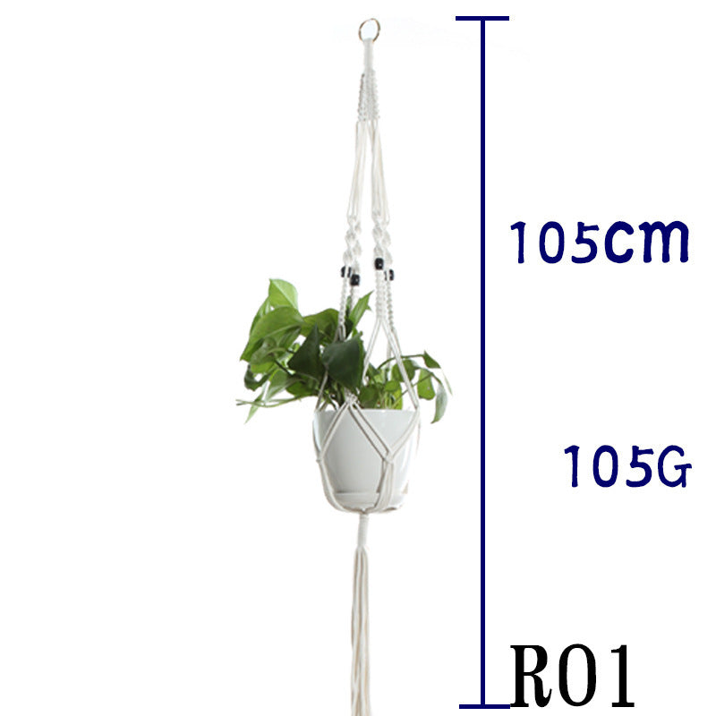 BohoNest – Macramé Cotton Plant Hanger