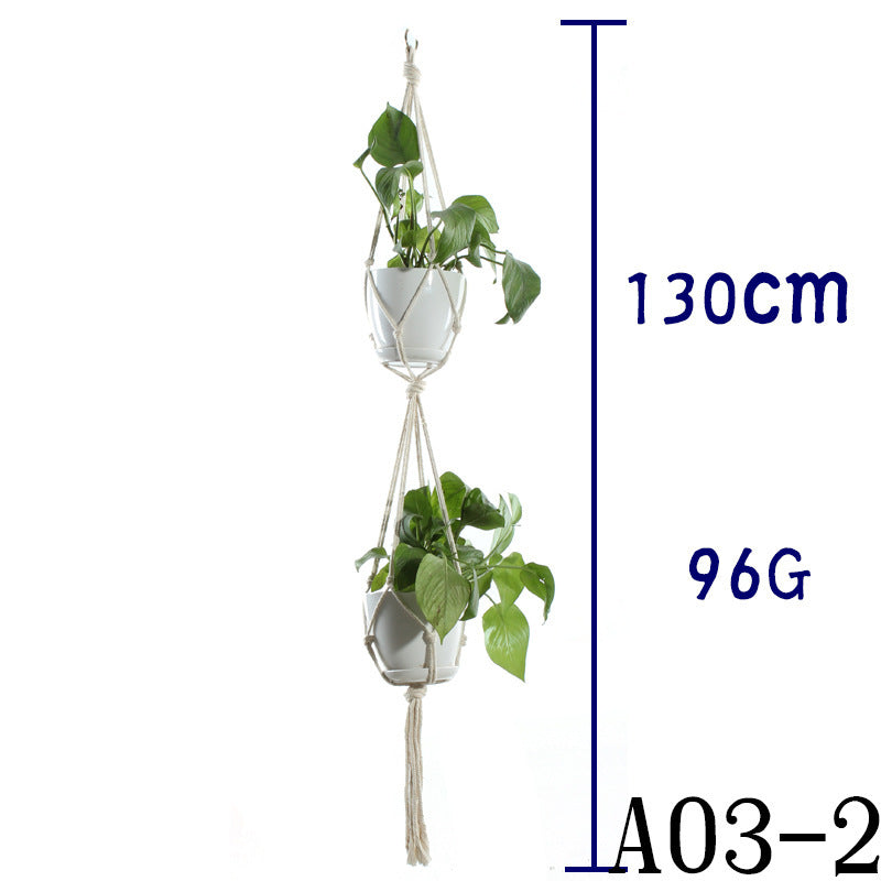 BohoNest – Macramé Cotton Plant Hanger
