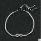 Zirconia Infinity Charm Bracelet