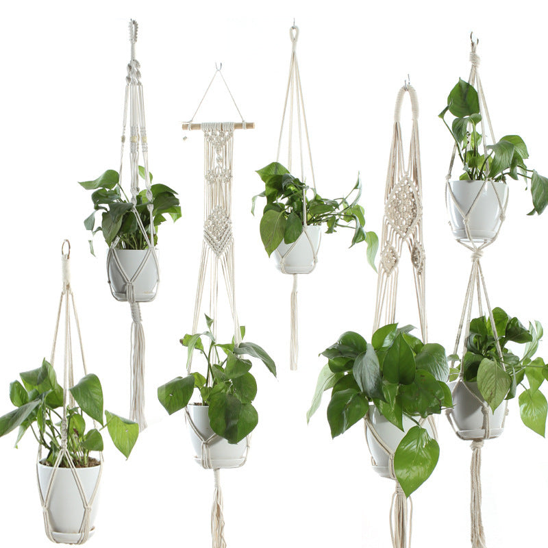 BohoNest – Macramé Cotton Plant Hanger