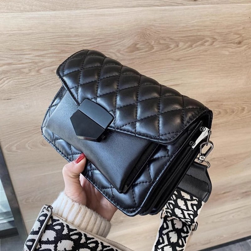 Midnight Luxe – Quilted Urban Shoulder Bag
