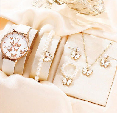 Blush Flutter – Butterfly Watch & Jewelry Set