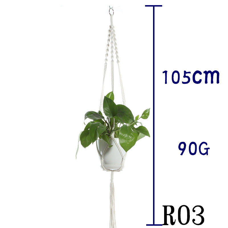 BohoNest – Macramé Cotton Plant Hanger