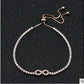 Zirconia Infinity Charm Bracelet