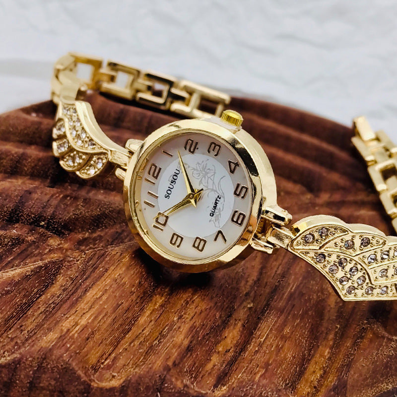 Golden Aura – Crystal Wing Women’s Watch