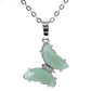 Enchanted Wings – Natural Stone Butterfly Pendant Necklace