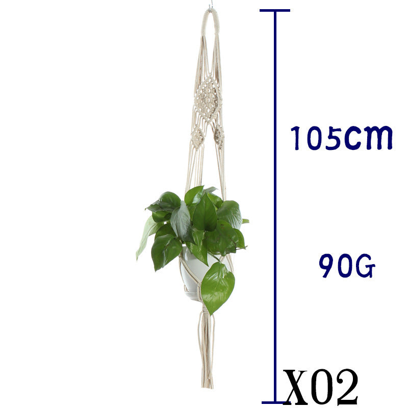 BohoNest – Macramé Cotton Plant Hanger