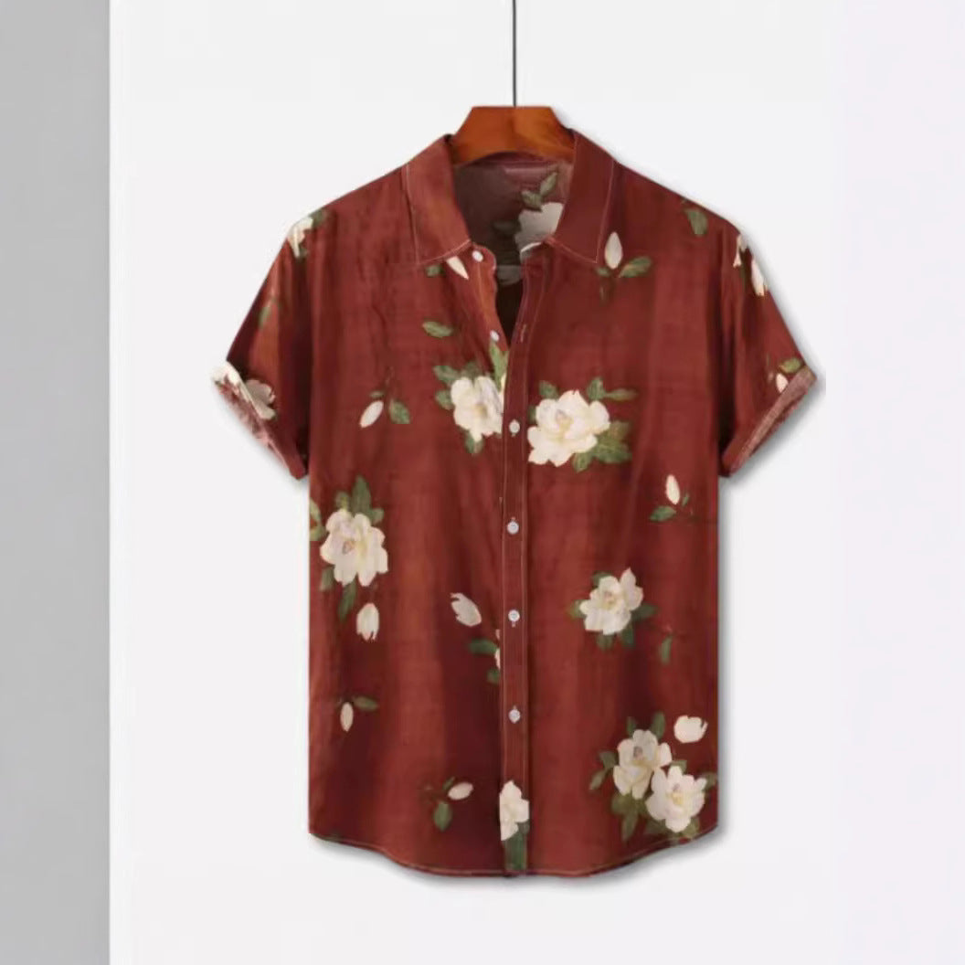 Hawaiian Printing Short Sleeve Shirt