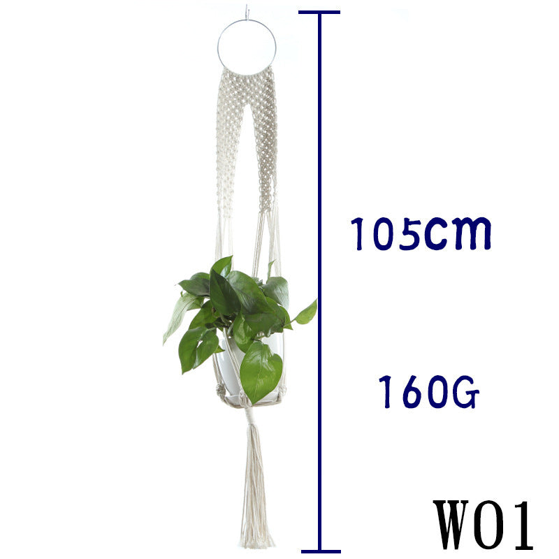 BohoNest – Macramé Cotton Plant Hanger