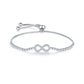Zirconia Infinity Charm Bracelet