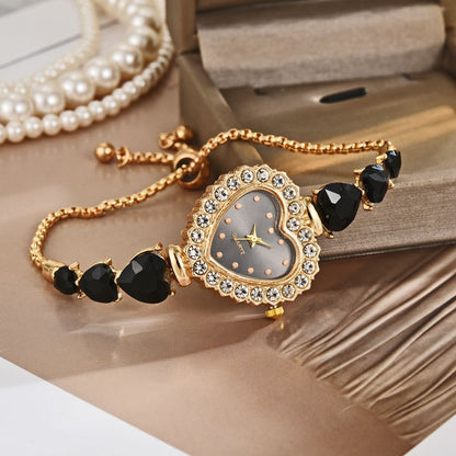 Exquisite Cute Heart Shape Quartz Watch