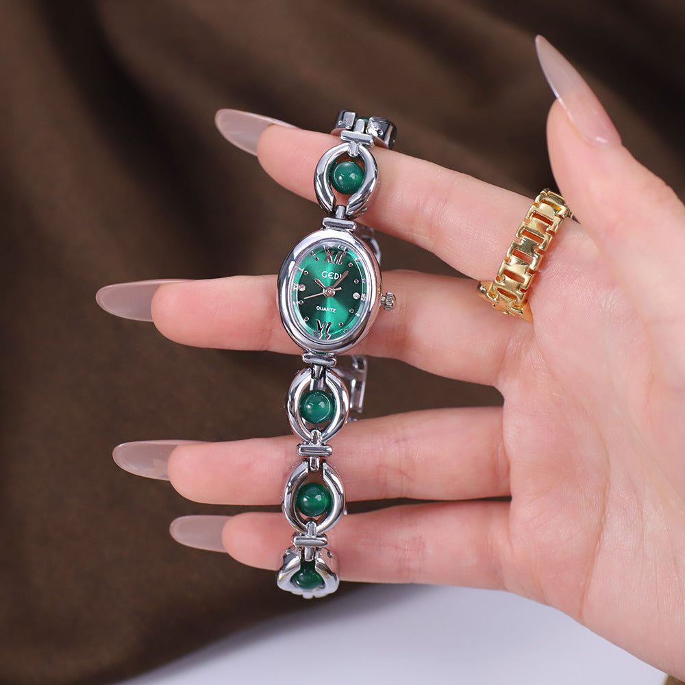 Gedi Emerald Pearl Watch