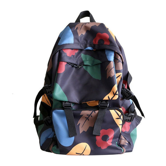WanderBloom – Casual Nylon Travel Backpack