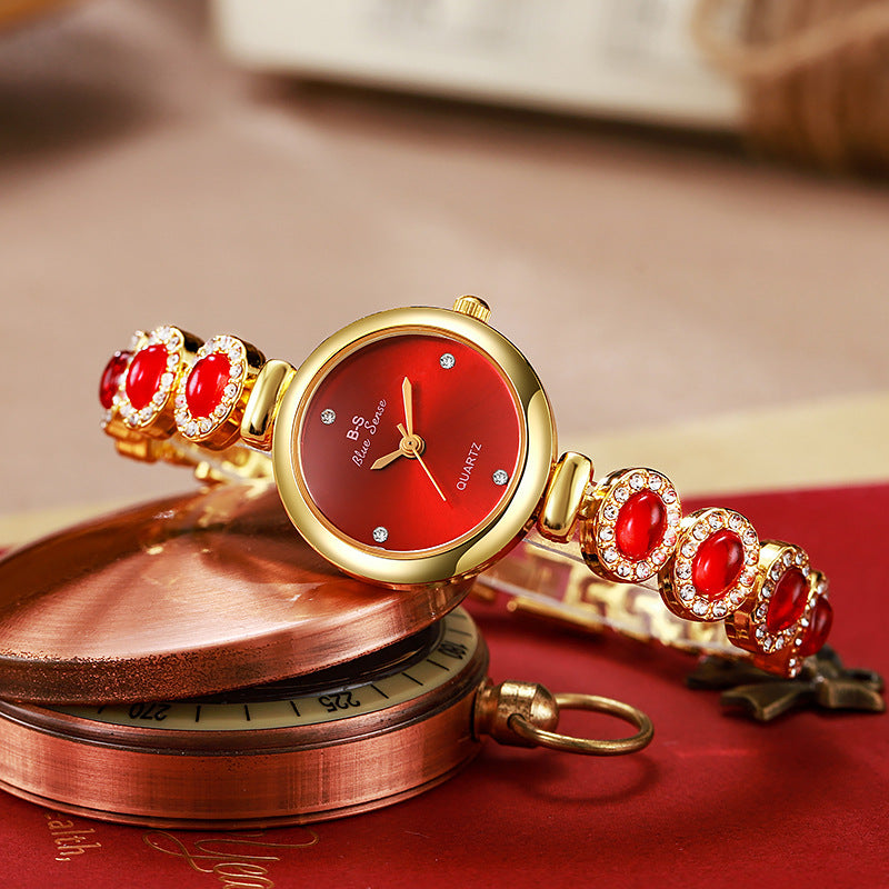 Women's Round Dial Diamond Advanced Watch