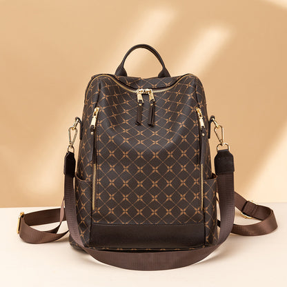 Large Capacity Simple Retro Travel Crossbody Backpack