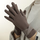 Women's Fleece-lined Warm Graceful Bow Gloves