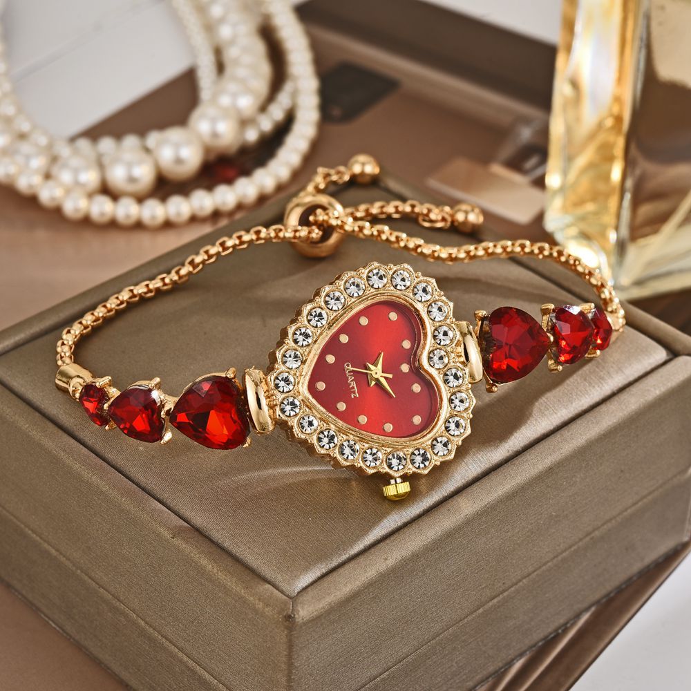 Exquisite Cute Heart Shape Quartz Watch