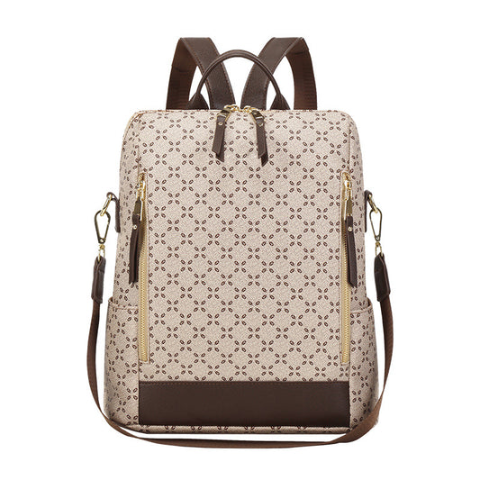 Large Capacity Simple Retro Travel Crossbody Backpack