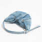 Retro Denim Cross Body Hobo Bag