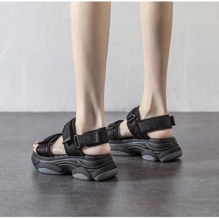 Heeled Chunky Platform Sandals