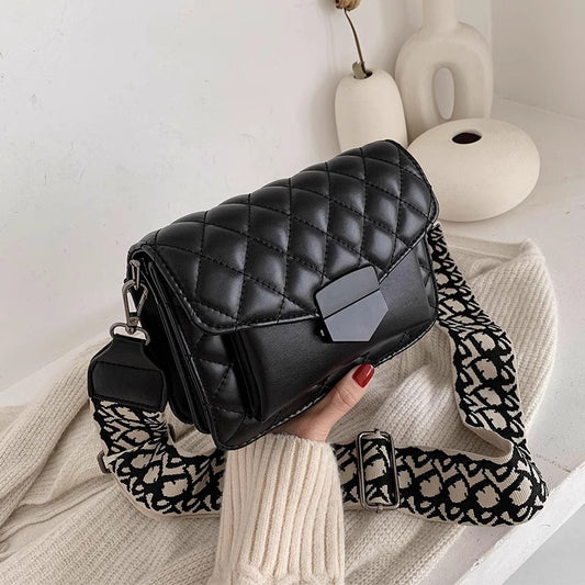 Midnight Luxe – Quilted Urban Shoulder Bag