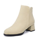 Zipper Chunky Heel Female Boots