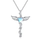 Skyheart Wings – Celestial Cross Pendant Necklace