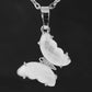 Enchanted Wings – Natural Stone Butterfly Pendant Necklace