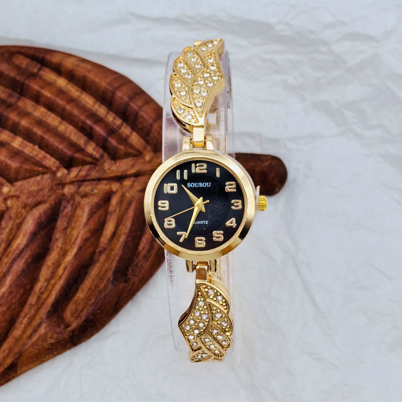 Golden Aura – Crystal Wing Women’s Watch