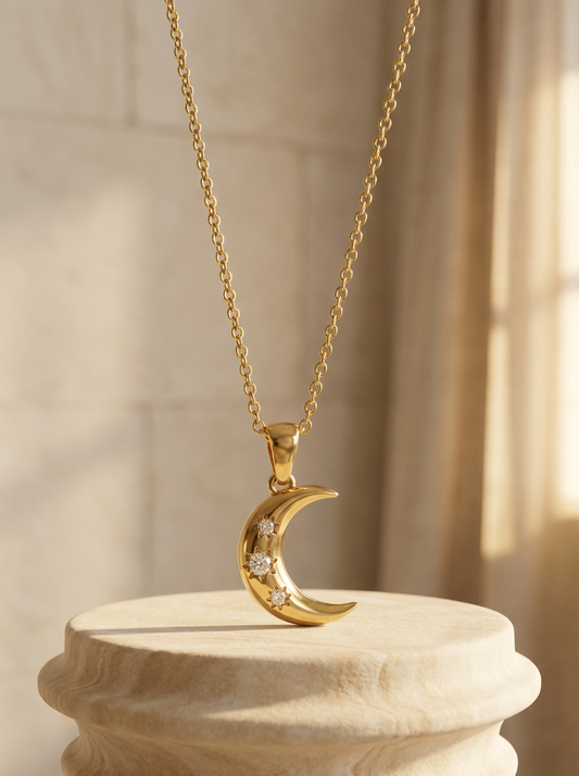Luna Crescent Necklace