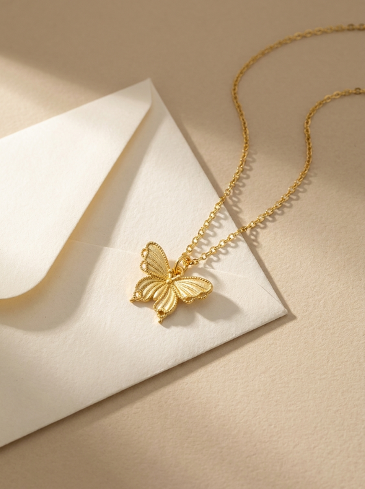 Golden Flutter Necklace
