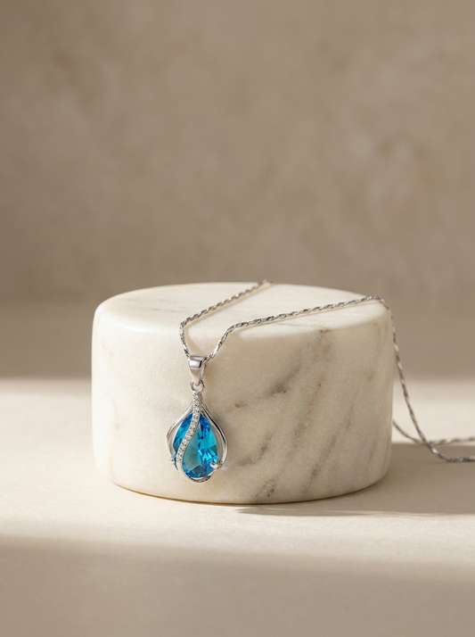 Azure Drop Necklace
