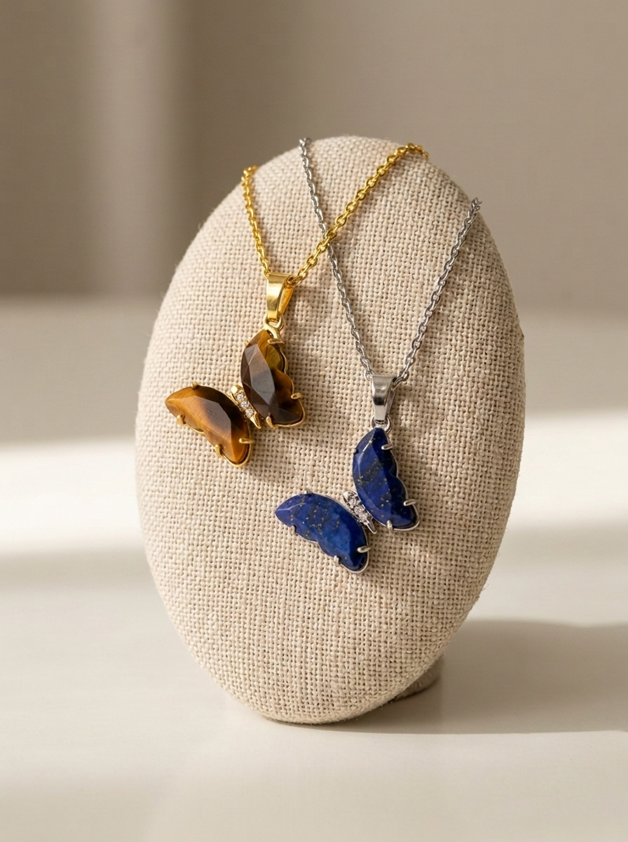 Blue Monarch Necklace