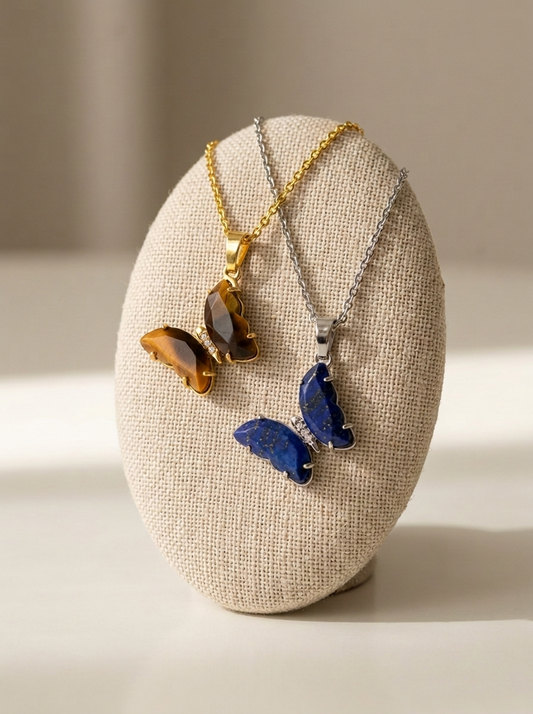 Blue Monarch Necklace