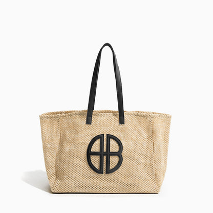 Designer Straw Tote Bag