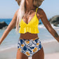 Ruffled High Waist Bikini Set - Eccentric You