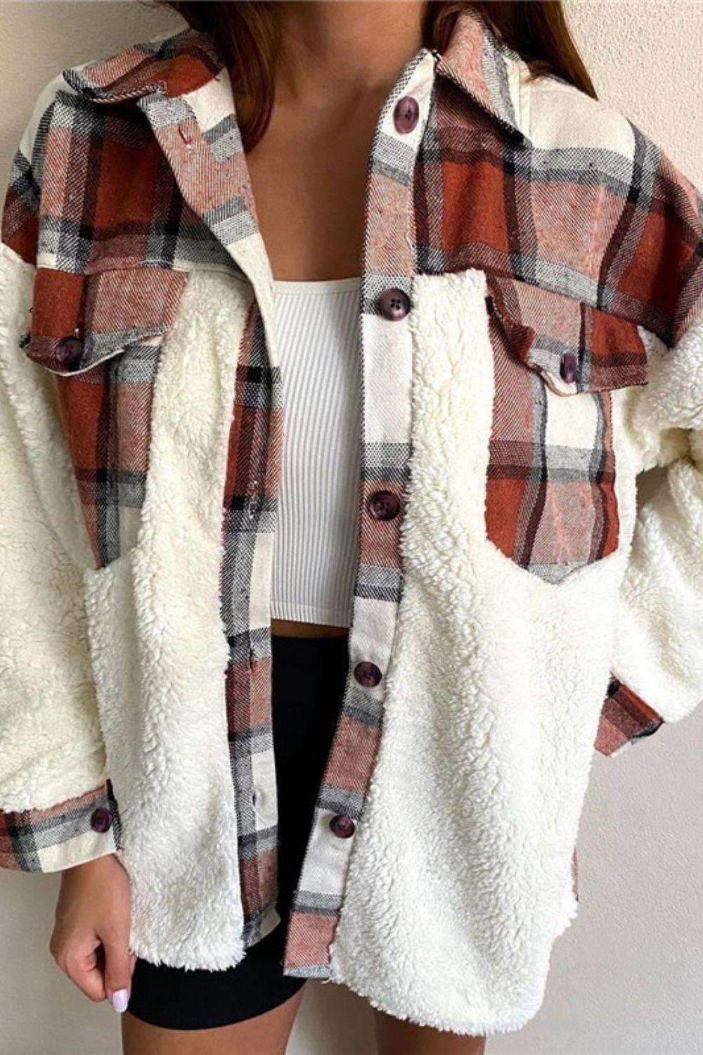 Plaid Oversized Casual Jacket - Eccentric You