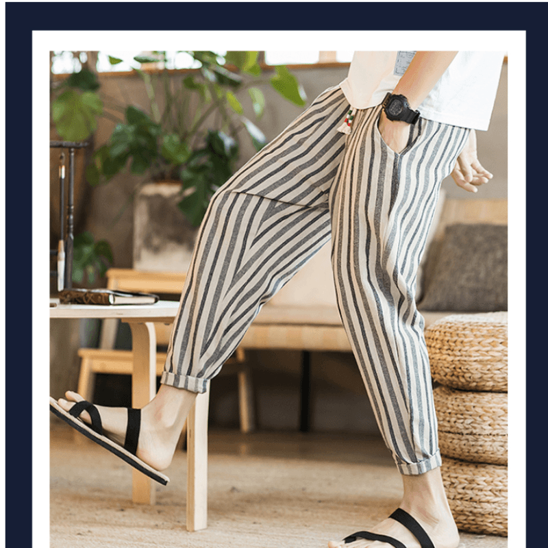 Casual striped pants online