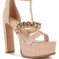 Chunky Ankle Zip Up Sandals - Eccentric You