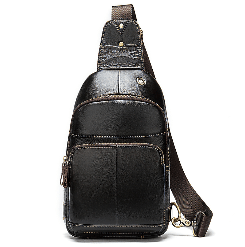 Oil Wax Leather Chest Bag – Eccentric You