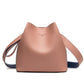 Contrast Wide Shoulder Bucket Bag - Eccentric You