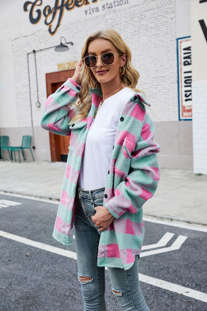 Autumn Plaid Pattern Casual Jacket - Eccentric You