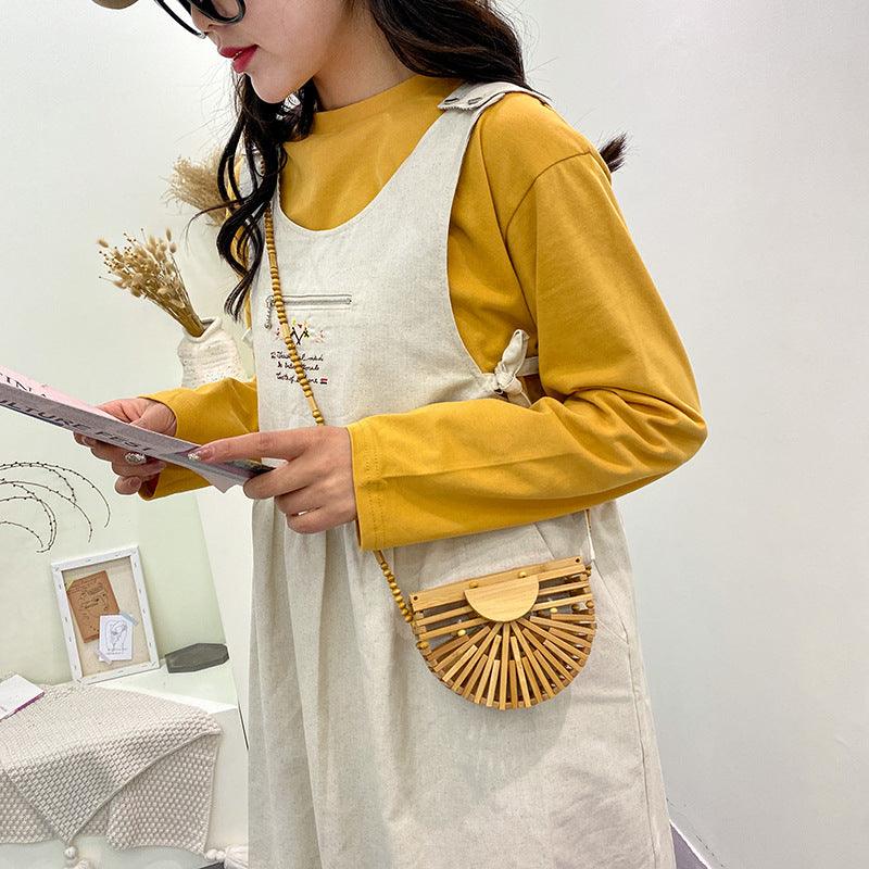 Bamboo half moon online bag