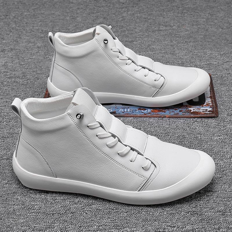 New Men's High-Top Leather Sneakers - Eccentric You