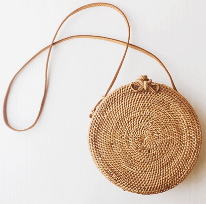 Round Rattan Straw Bag - Eccentric You