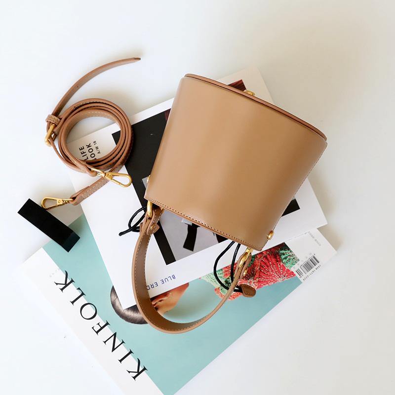 Luxury Leather Mini Bucket Bag - Eccentric You