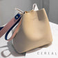 Contrast Wide Shoulder Strap Single-shoulder Bucket Bag - Eccentric You
